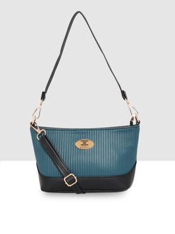 ESBEDA - Womens Turquoise Lightweight Dual Handle Sling Bag with Detachable Strap (S)