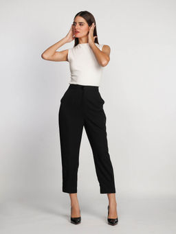 Zink London - Womens White Solid Tank Top