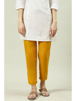 Biba - Ochre Rayon Narrow Pants