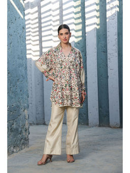 Label Niti Bothra - Multi-Colour Orchid Multicolour Heavy Co-Ord (Set of 2)