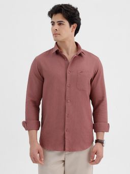 Crocodile - Men Copper Waffle Texture Full Sleeve Shirt