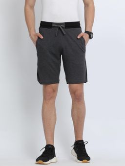 Crocodile - Men's Black Full Length 2 Pocket Elasticated Waist Track Shorts