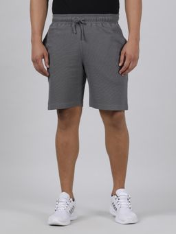 Crocodile - Mens Grey Full Length 2 Pocket Elasticated Waist With Drawstring Track Shorts