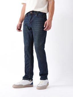 The Bear House - Men Dark Blue Slim Fit Denim Jeans