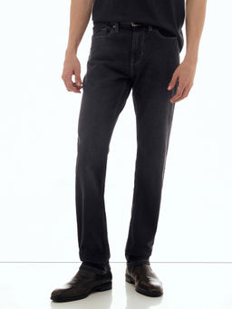 Flying Machine - Men Black Mid Rise Freddie Slim Fit Jeans