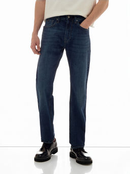 Flying Machine - Men Dark Blue Whiskered Straight Fit Jeans