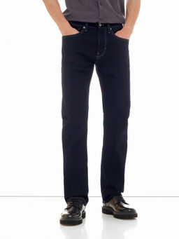Flying Machine - Men Navy Blue Solid Rinsed Straight Fit Jeans