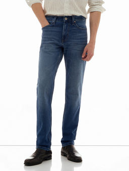 Flying Machine - Men Blue Whiskered Freddie Slim Fit Jeans