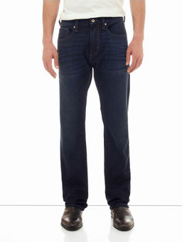 Flying Machine - Men Navy Blue Whiskered Straight Fit Jeans