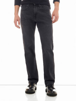 Flying Machine - Men Black Mid Rise Straight Fit Jeans