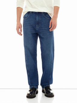 Flying Machine - Men Blue Solid Relaxed Fit Jeans