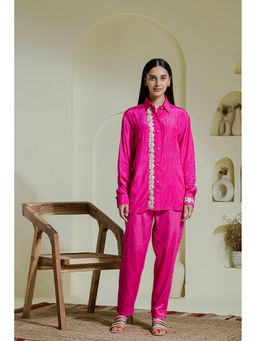 Maive - Magenta Hand Embroidered Co-Ord (Set of 2)