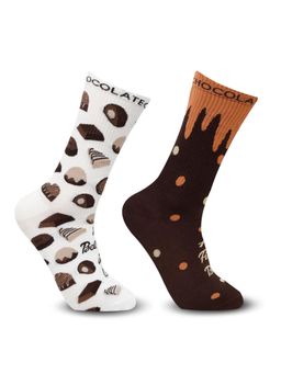 Bonjour - Valentines Day Special Crew-Length Socks - Multi-Color (Pack of 2)