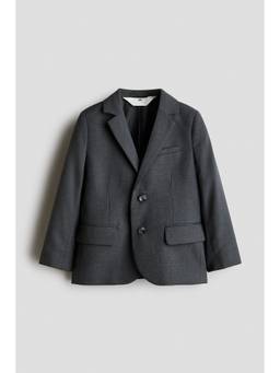 H&M - Boys Grey Single-Breasted Blazer