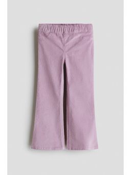 H&M - Girls Purple Flared Corduroy Trouser
