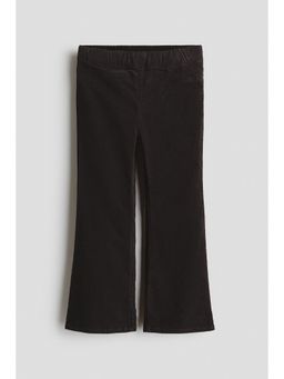 H&M - Girls Black Flared Corduroy Trouser