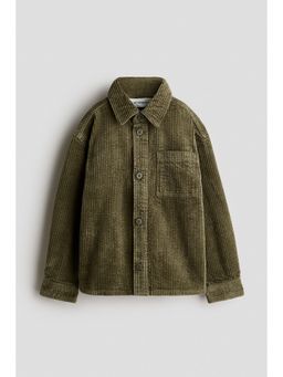 H&M - Boys Green Corduroy Cotton Over Shirt
