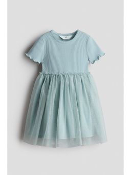 H&M - Girls Turquoise Tulle Skirt Dress