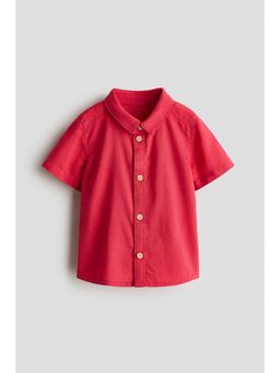 H&M - Boys Red Cotton Poplin Shirt