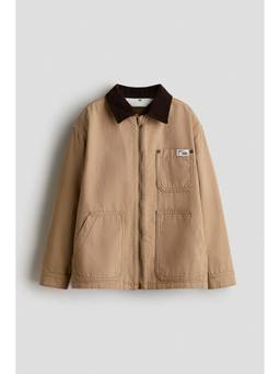 H&M - Boys Beige Corduroy-Collar Cotton Overshirt