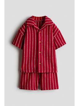 H&M - Boys Red 2-Piece Cotton Jersey Shirt and Shorts