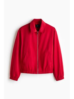 H&M - Men Red Collared Cotton Jacket
