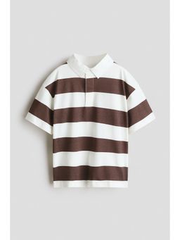 H&M - Boys White Short-Sleeved Rugby Polo T-Shirt