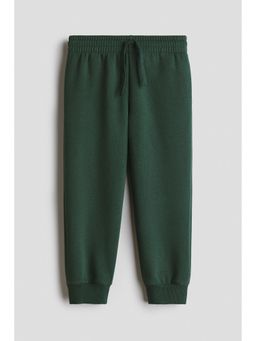 H&M - Boys Green Brushed-Inside Joggers