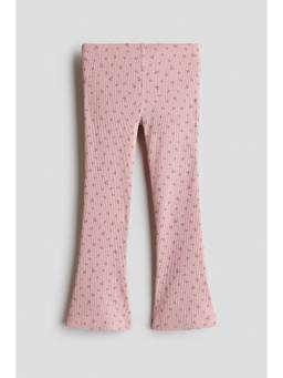 H&M - Girls Pink Flared Cotton Leggings