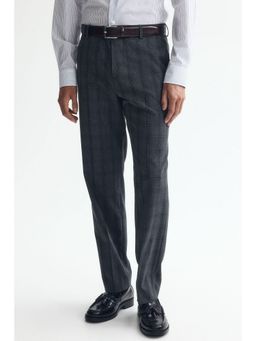 H&M - Men Grey Regular Fit Suit Trousers