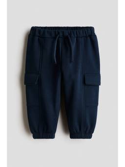 H&M - Boys Blue Cargo-Style Sweatshirt Joggers