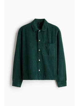 H&M - Men Green Relaxed Fit Corduroy Shacket