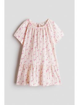 H&M - Girls Multi-Color Patterned Cotton Dress