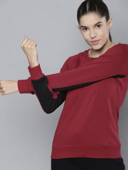 Alcis - Women Maroon Sweatshirt