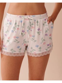 La Vie En Rose - Tulip Print Super Soft Shorts