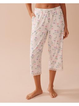 La Vie En Rose - Tulip Print Super Soft Capri