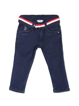 U.S. POLO ASSN. - Rinsed Belted Slim Fit Jeans