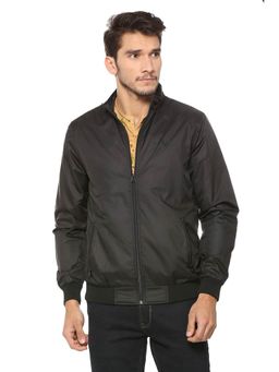 Allen Solly - Men Solid Black Jacket