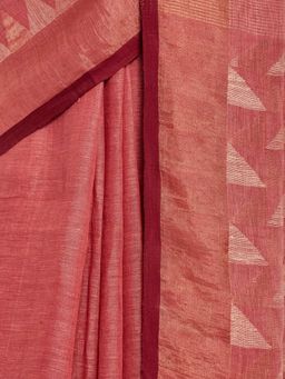 Fabindia - Linen Woven Jamdani Sari without Blouse