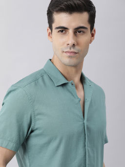 Rare Rabbit - Green Casual Shirts