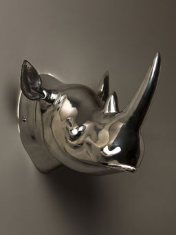 Homesake - Rhino Head Wall Metal Wall Lamp Chrome