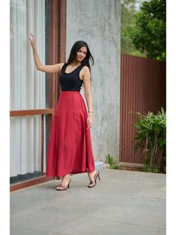 Posh Pants Club - Maya Red Maxi Skirt