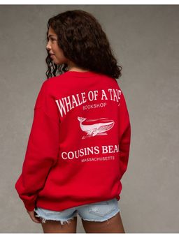 American Eagle - Women Red Sweatshirt