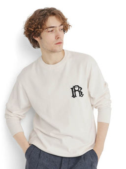 Rare Rabbit - Varo Off White Woven Regular Fit Sweater