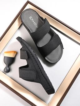 EL PASO - Men Lightweight Black Sandals