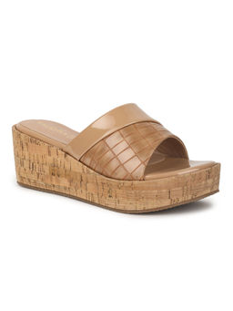 VALIOSAA - Beige Casual Solid-plain Wedges