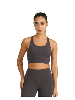 Hunnit - Women Zen Medium Coverage Sports Bra Grey