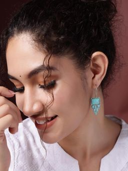 PANASH - Turquoise Contemporary Drop Earrings