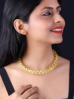 PANASH - Gold-Plated Circular Necklace