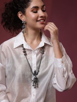 PANASH - Silver Plated Beaded Jewellery Set